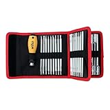Wiha 28187 ESD Safe Drive-Loc VI Wallet Set, 32 Piece, Slotted, Phillips, Square, Torx, Hex & Nut Drivers, SoftFinish Handle