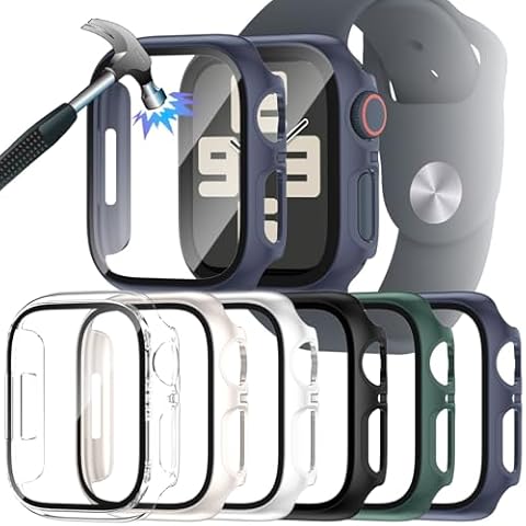 JDBLHM 6-Pack Case for Apple Watch Series 10 Cover