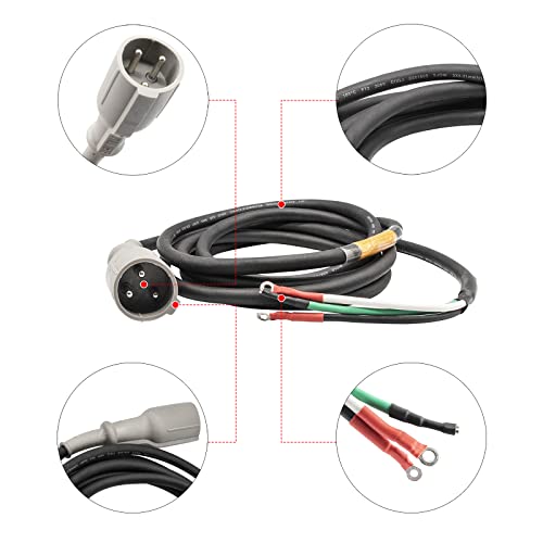 48V Charger Plug Dc Cord Plug, Fits 1995-2013 Club Car Ds Precedent Golf Carts 101828901,130In #TOP1