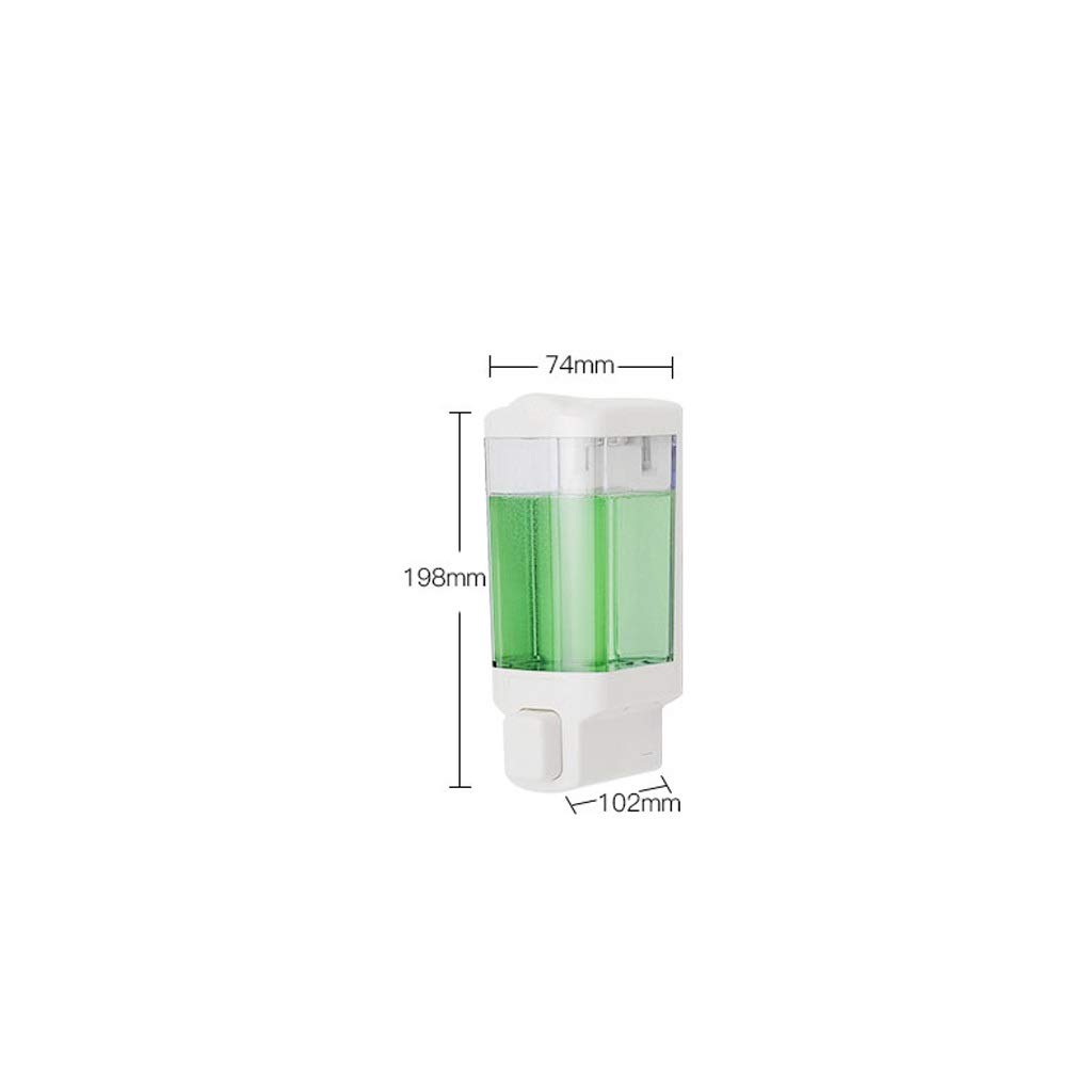 Servizi igienici Shampoo Box a parete Manuale di dispenser sapone da bagno a mano 'erogatore del Bottiglia(C)