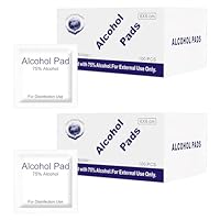 200Pcs Alkoholtupfer Alcohol Wipes Alcohol Pads Alkoholpads Alkoholtücher Alkohol Pads Alkohol Tupfer Einzeln verpackt für Sauber Handy Tastatur Tisch Tischen und Stühlen,6×6cm