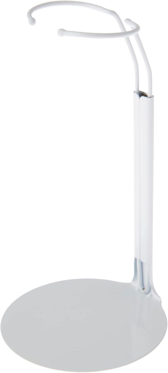 Plymor DSP5175W White Adjustable Doll Stand, fits 10, 11