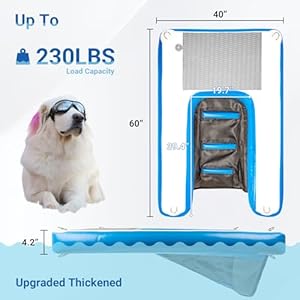 Inflatablewaterrampfordogs60x40durablepunctureresistantsurfaceensuressafeandeasyaccesstowaterfordogsperfectforpoolslakesandbeaches Urban Country Home Decor Inflatable water ramp for dogs60 x 40 durable puncture resistant surface ensures safe and easy access to water for dogs perfect for pools lakes and beaches urban country home decor