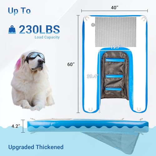 Inflatablewaterrampfordogs60x40durablepunctureresistantsurfaceensuressafeandeasyaccesstowaterfordogsperfectforpoolslakesandbeaches Urban Country Home Decor Inflatable water ramp for dogs60 x 40 durable puncture resistant surface ensures safe and easy access to water for dogs perfect for pools lakes and beaches urban country home decor