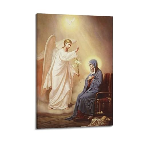 Affiche d'annonciation art mural sur toile pour créer un coin prière apaisant