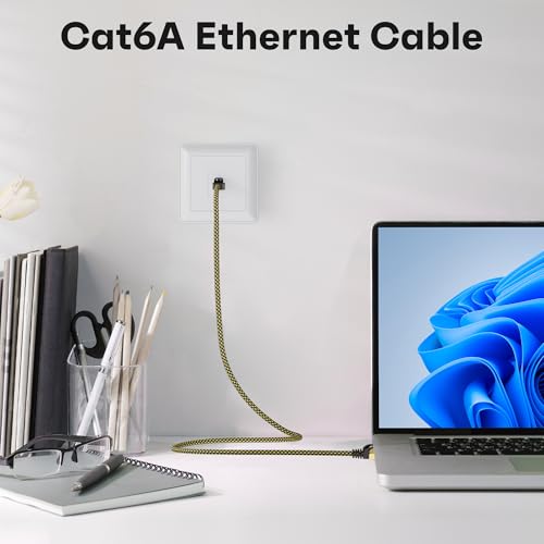 Câble Ethernet Cat6A 10 Gbit/s RJ45 LAN internet lot de 20 câbles FTP - 2