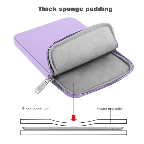 Image of MoKo 9-11 Inch Tablet Sleeve Bag Carrying Case Fits New 11inch iPad Air M4, iPad A16 2025, iPad Pro 11 M4, Air 5 /4 /3, iPad 10 /9 /8th Gen, Tab S8 /S9 11 inch, Tablet Carrying Case, Lilac