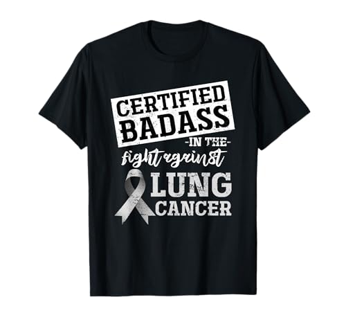 Lung Cancer Awareness Tees & Gift Idea - Lung Cancer Warrior Gift Funny Lung Cancer Awareness T-Shirt