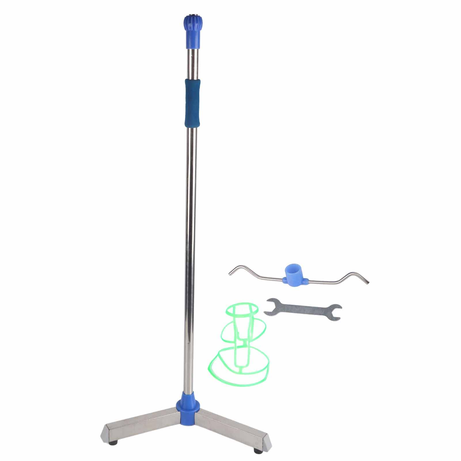 Brrnoo Asta per Flebo, Asta per Infusione Asta per Flebo per Uso Domestico con 2 Ganci per Clinica Domiciliare Supporto per Fleboclisi Regolabile in Altezza in Acciaio Inossidabile