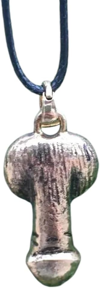 New for Trendy 2025 Funny Gifts Erotic Pendant Men Genital Jewelry Penis Erectable Silver Plated Penis Pendant Necklace~Unisex~ Jewelry Fashion Accessories Creative Gift