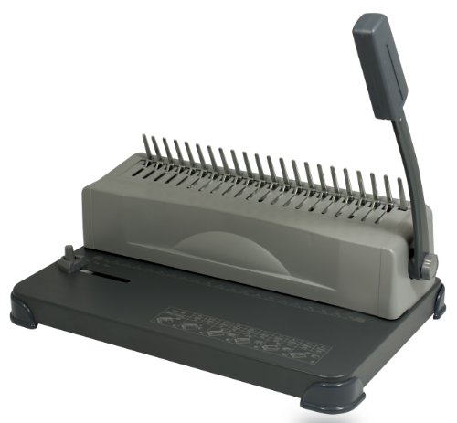 Rilegatrice Pavo Bindmaster Plus - Perfora Fino A 15 Fogli, Rilega Fino A 500 Fogli, Grigio