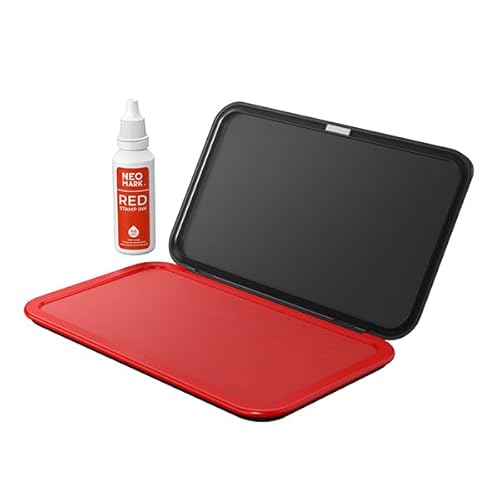 NEO MARK Large Stamp Pad Kit (1oz Ink Included) - 3.50