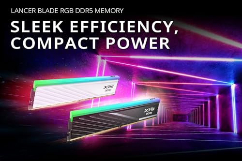 Image of Adata DDR5 32Gb (16X2) Xpg 6400 Mhz Lancer Blade RGB Black (AX5U6400C3216G-DTLABRBK)