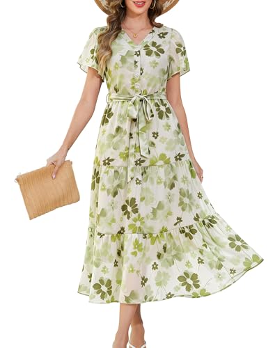 Annebouti Spring Summer Wedding Guest Maxi Dresses for Women 2026