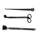 EricX Light 3 in 1 Candle Accessory Set, Candle Wick Trimmer, Candle Wick Dipper, Candle Snuffer,Black