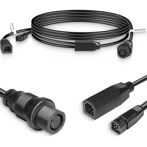 yourour Replacement for Humminbird ‎720107-1, 9 M360 2DDI Y - MEGA 360 & 2D/MDI Y Cable, Transducer Extension Cable Compatible with MEGA 360 Transducer and Helix 8,9,10,12,15 Series Fish Finders Cover