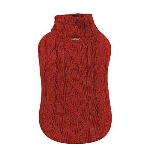 Croci Sweater for Dogs Winter Trail Back Size 25 Cm, Adjustable And Lined, With Hole for Leash And Harness Red Color