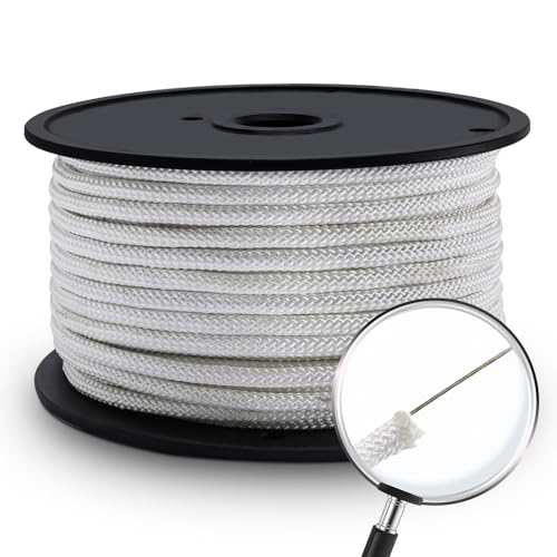 Artilife Flag Pole Rope 5/16 Wire Center Flagpole Rope Braided Polyester Line with Steel Center Marine Grade (5/16 x 150 Ft)