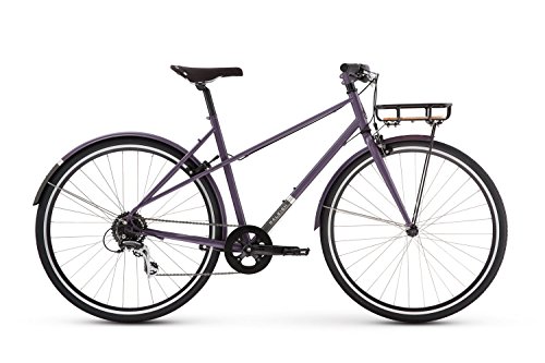 Raleigh Bikes Carlton 8 Mixte Women's City Bike, Purple, 52cm/Medium