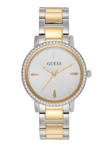 Image of Guess Round 34mm Silver Dial Analog Women Watch - U1405L2M