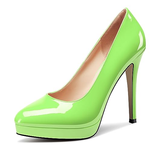 Image of Castamere Womens High Heels Platform Pumps Slip-on Stilettos 12CM Heel Office Dress Shoes