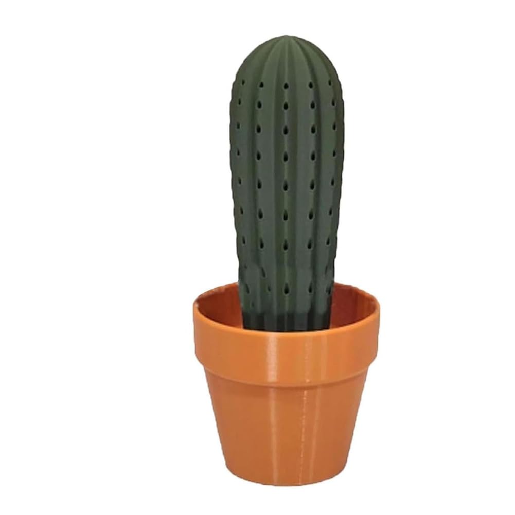 Support De Cure-Dents Cactus 3D Imprimé Distributeur De Cure Dents Plante Maison Support De Cactus