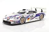 OPO 10 - Miniature car Compatible with Porsche 911 GT1#26 3rd 24h Le Mans 1996 Dalmas, Wendlinger, Goodyear 1/18 Scale IXO WERK83 18013002