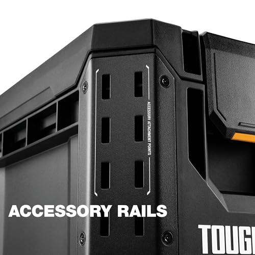 Image of ToughBuilt - StackTech Compact Tool Box, Lockable Organizer with Removable Tray, IP65 Protection & Auto-Locking System (TB-B1-B-60C)