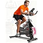 Exercise Bike, Wenoker Magnetic Resistance Stationary Bike for Home App Sync Indoor Bike with 350lbs Weight Capacity, Tablet Holder and Fitness Courses for Weight Loss