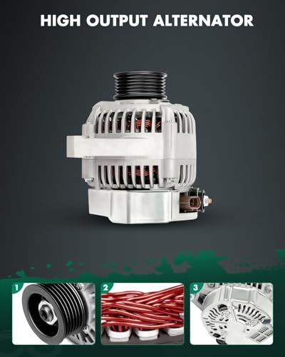 Image of SCITOO Alternator Fits for Toyota Camry 00-01, Solara 2000-2003 for Lexus ES300 97-01- 12V 80 Amp CW 6-Groove Pulley, Replace OE 13747 27060-20070 27060-20120
