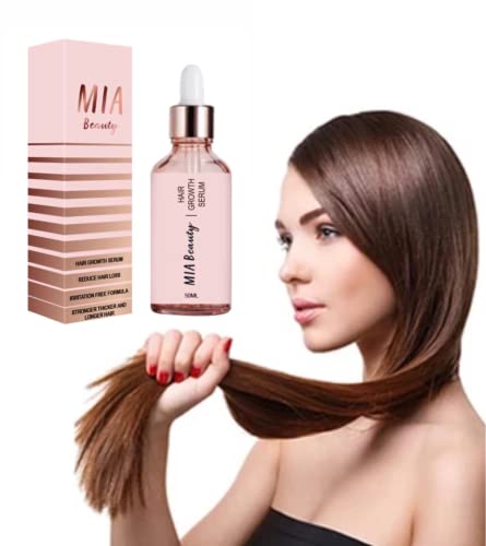 Mia Beauty Hair Growth Serum For Thicker, Visibly Longer Natural Hair Regrowth And Hair Loss Treatments Grow Strong Scalp Tonic Hair Growth-Organic Serum For Fine Hair For Women And Men- All Hair Types #TOP2