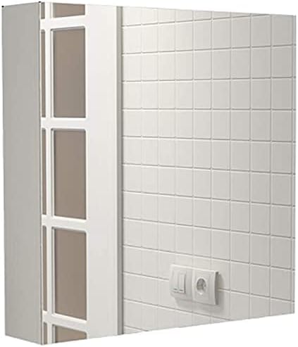 Bathroom Wall Mounted Cabinet, Storage Organizer 23.6"X29.5"X5.5" Wood Waterproof Bathroom Mirror Cabinet Bathroom Anti-Fog Mirror Box Wall-Mounted Mirror with Shelf (Full Mirror Cabinet)