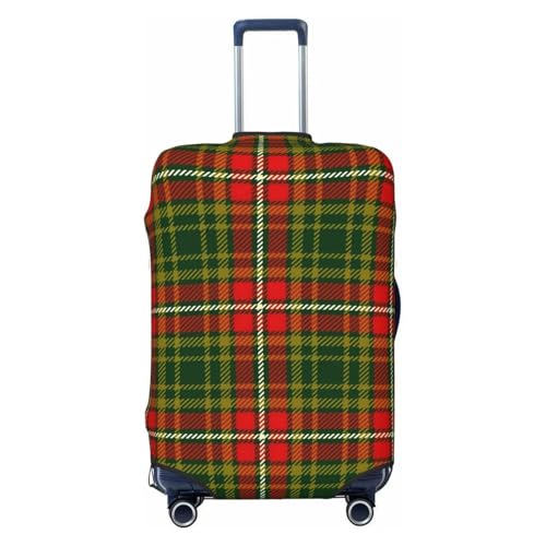 Tartan Christmas Luggage Cover, Protective Washable Suitcase Cover - Travel Fashion Elastic Suitcase Protector Large - Main Image