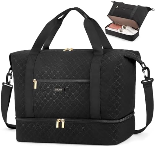 ETRONIK Ryanair Cabin Bags 40×30×20, 24L Travel Bag with Shoe Com...