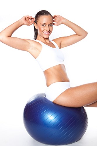 Bola de exercícios – Bola de ioga profissional antiexplosão, bola de equilíbrio para pilates, yoga,