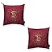 BricoLoco. Pack 2 fundas de cojín granate Harry. Cojín sofá, cama Potter. Ropa hogar, cama. Regalo ideal para habitación niña y niña.