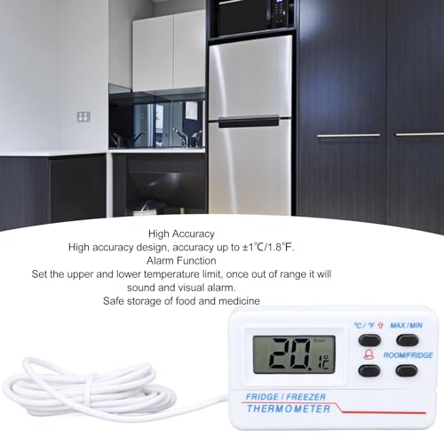 Termómetro digital de nevera Hidyliu para vigilar alimentos en la cocina 5