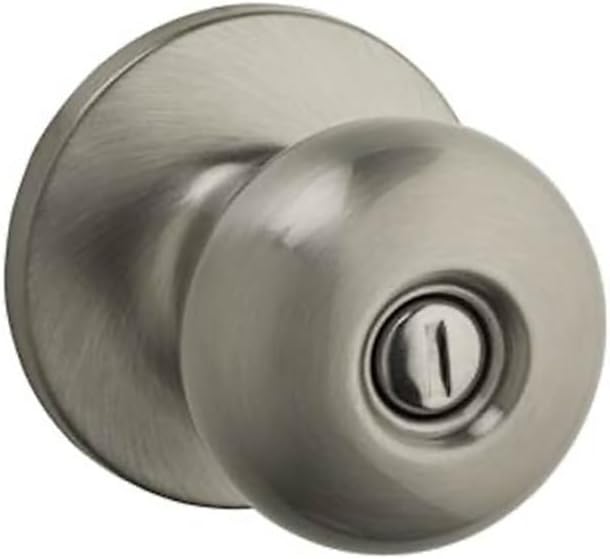 Safe Lock by Kwikset Athens Knob Privacy Lock Satin Nickel
