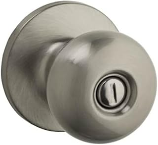 Safe Lock by Kwikset Athens Knob Privacy Lock Satin Nickel