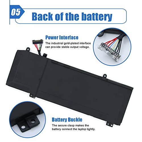 Image of 1F22N Laptop Battery Compatible with Dell Alienware M15 M17 P79F P79F001 R1 P37E P37E001 Dell G7 7590 7790 G5 5590 5590-D2783W D2743B D2843W Series 0HYWXJ HYWXJ 0JJPFK JJPFK 01F22N 06YV0V 15.2V 60Wh