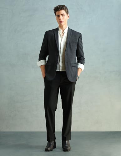 Image of Arrow Men's Zero Calorie Slim Fit Textured Blazer