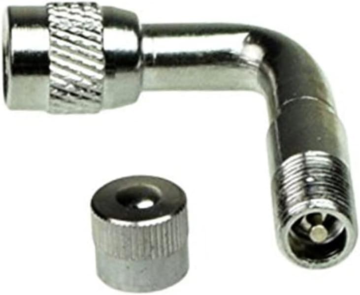 Homoyoyo 2 Pcs 90 Donut Tire Right Angle Valve Stem Adapter