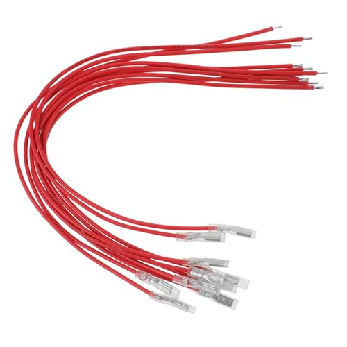 Alipis 10Pcs Spade Quick Splice Terminals with Sleeve Wire Connectors for Automotive Wiring Applications Single Head Crimp Connectors