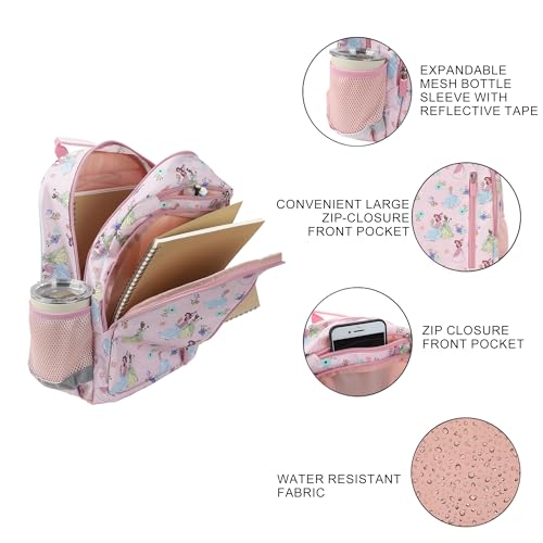 Disney Princesses 2-Piece 14" Toddler Backpack & Lunch Kit Set For girls School And Travel3