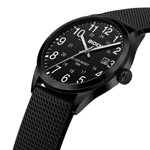 LN LENQIN Mens Watches Analog Quartz Sports Unisex Watch 30M Waterproof Nurse Watches for Men Women Nurse Medical Professionals-Military Time with Second Hand Glowing Easy to Read Dial Wrist Watch… - Image 2
