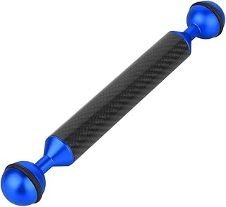 BGNing Diving Buoyancy Arm, Diving Carbon Fiber Tray, Diving Tray Buoyancy Aquatic Extension Holder for Action Camera Underwater Photography (D20mm 6inch Blue)