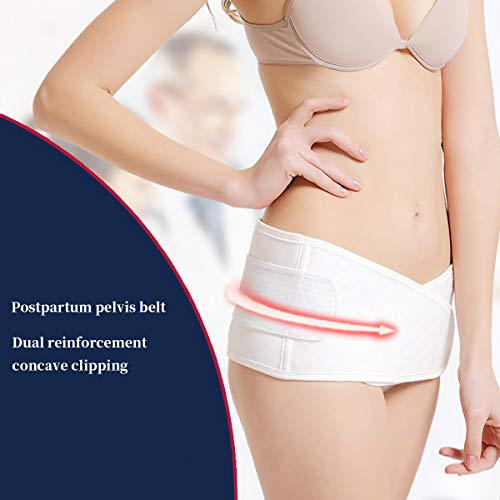 Vansun Pelvis Wrap For Pregnancy | Material Accredited Skin-Friendly Shaping Belly Wrap-For Postpartum Body Shaping Brace (White, L) #TOP4