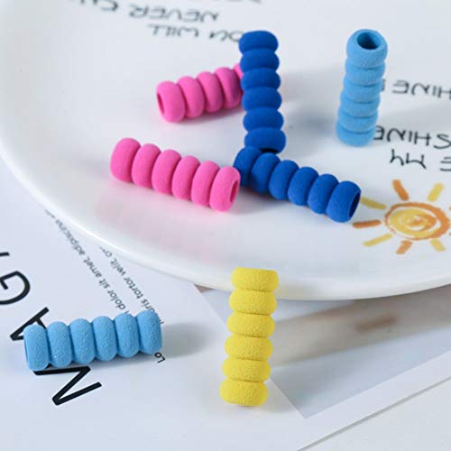 12 Pcs. Pencil Grips, Soft Cushioned Foam, Assorted Colors #TOP1