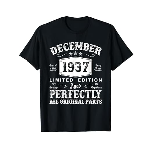 Diciembre 1937 87 Años Cumpleaños Hombre Fabricado En 1937 Camiseta
