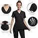 Dvoliaw Scrubs for Women V-Neck Set, Thickened 4-Way Stretch Scrub Top & Jogger Pants with Utility Pockets